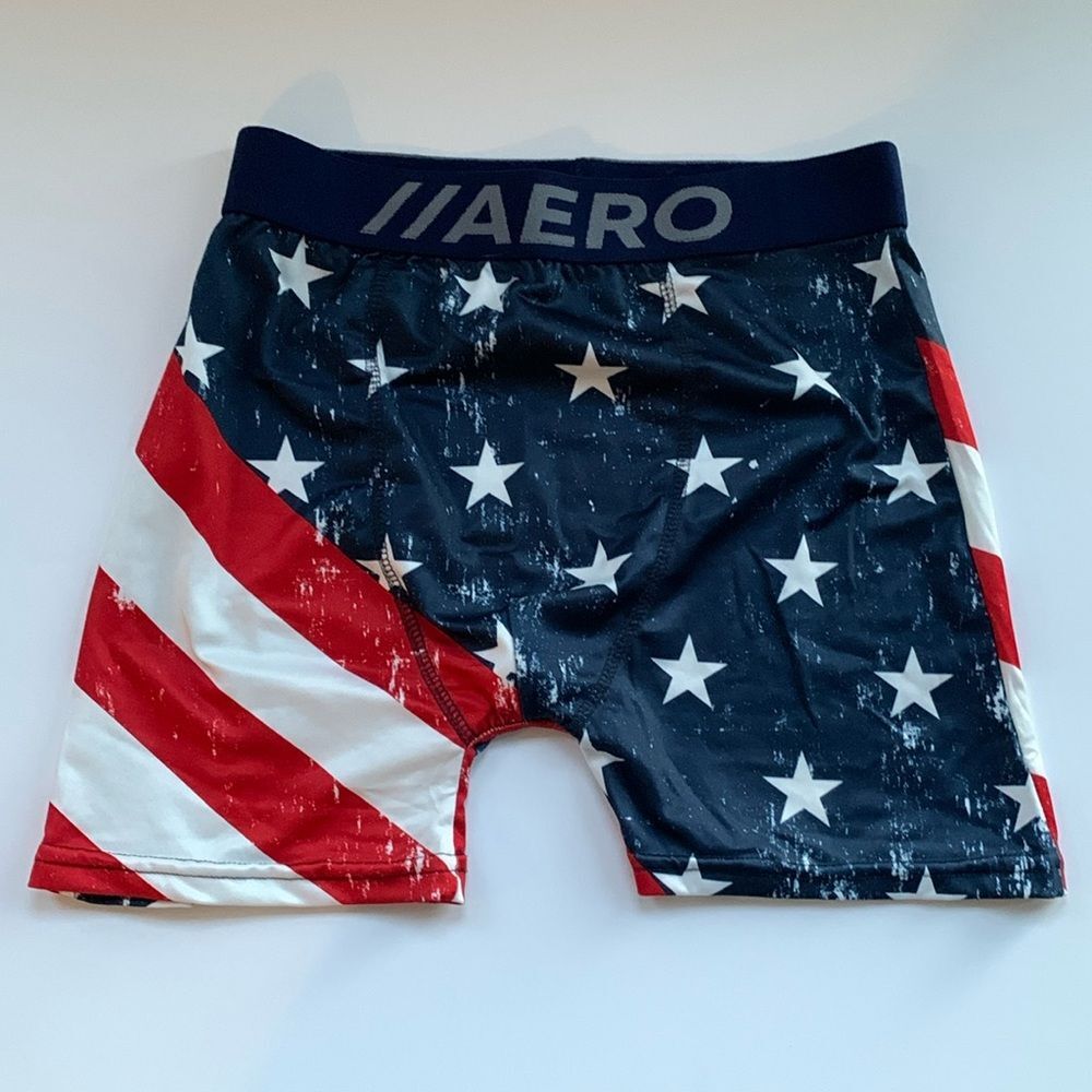 NWOT Aeropostale American Flag Inspired Men's Boxer Briefs Size‎ Small